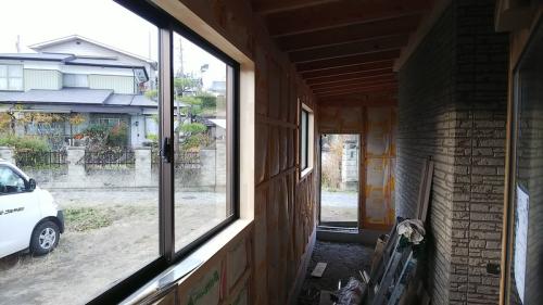 勝手口からキャビンへの土間アプローチ