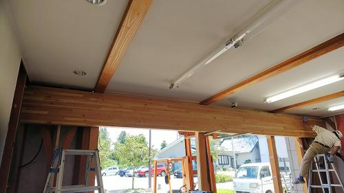 ２階床梁受けの大梁